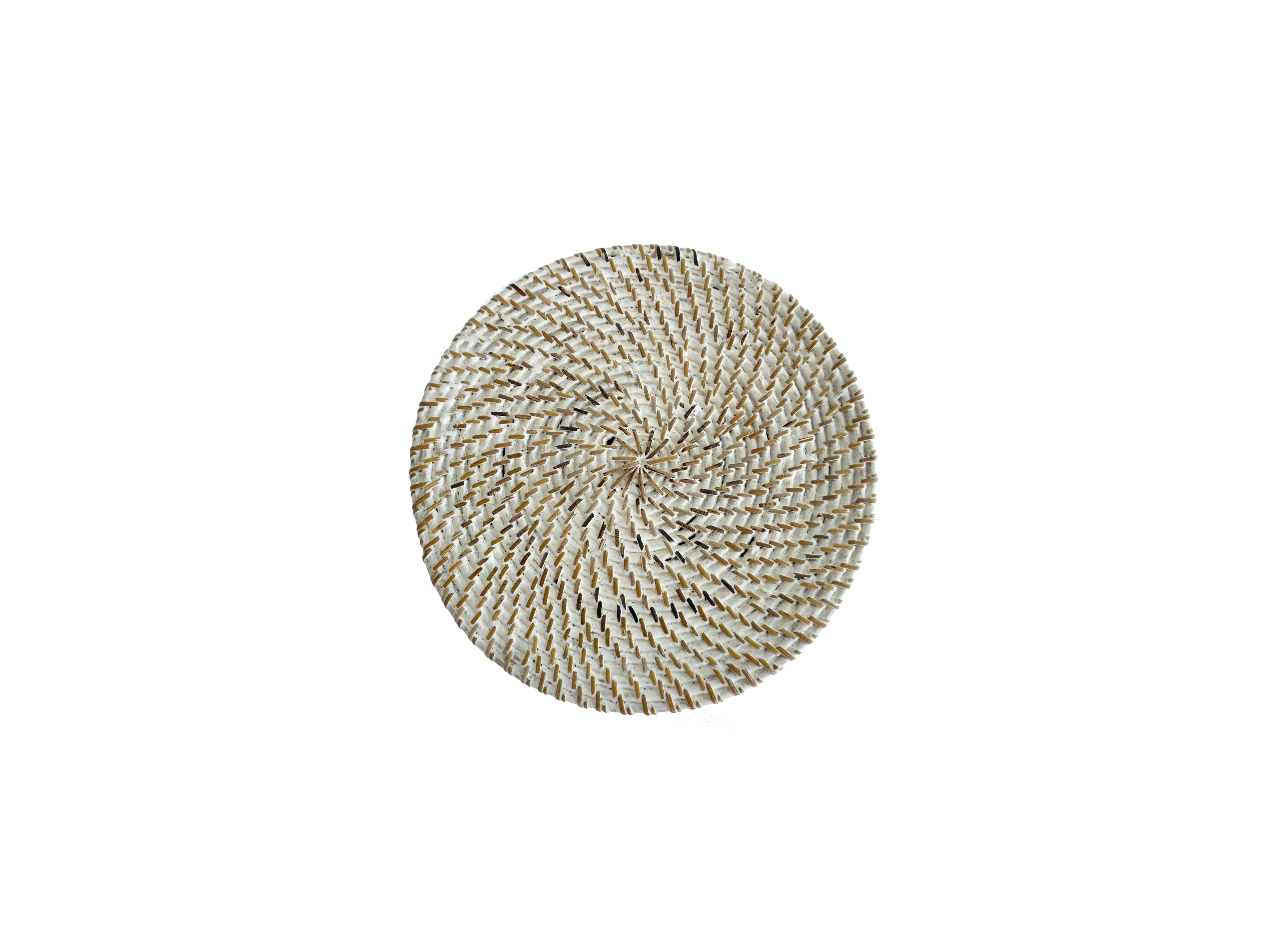 Rattan Wäschekorb Aga - Rattan mit Deckel weiss